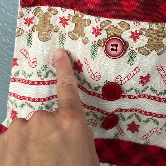 St. Nicholas Square Children’s Christmas Apron• Holliday• gingerbread• candy - Picture 11 of 11